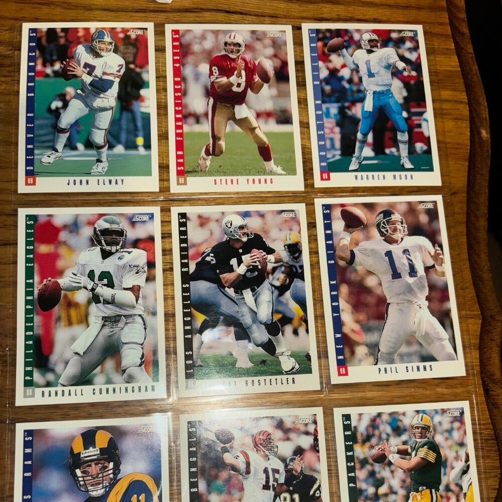 1993 Football Cards (set of 9)